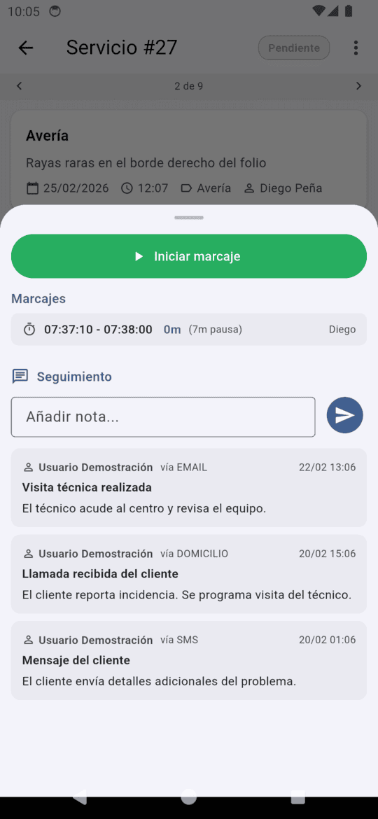 Marcaje y seguimiento